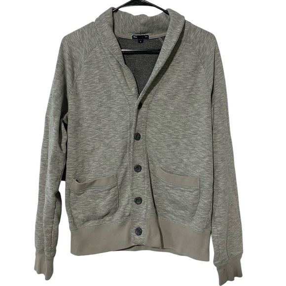 GAP Men’s Gray Shawl Button Up Cardigan - Picture 1 of 11